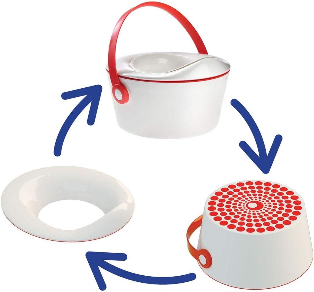 DotBaby Dot.Pot 3-in-1 Baby Potty (Pink/Red)