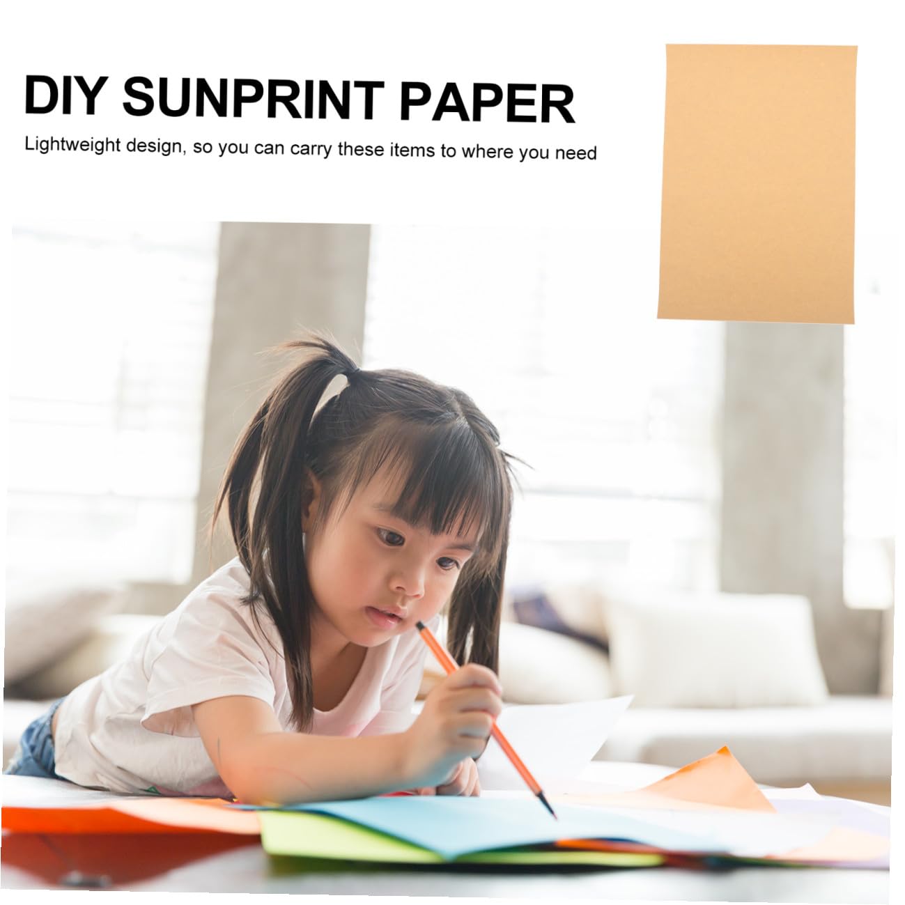 IWOWHERO 100 Pcs Papier Kraft à Dessin 210 G/m² Panneau Rigide pour Dessin Pratique Garçon et Filles