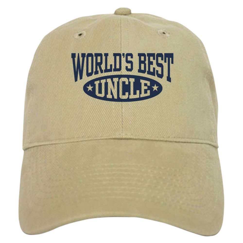 CafePress World's Best Uncle Cap Unique Adjustable Baseball Hat Khaki