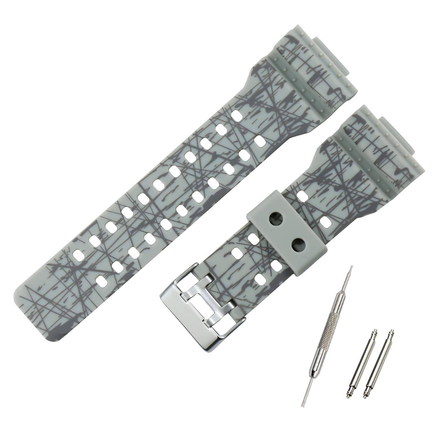 Men's rubber resin Watch Strap accessories Replacement fit for Casio G-Shock GA100 GA110 GA140 GA150 GD120 GW8900 GLS100 GAX100 Watch bands Outdoor sports wristband bracelet