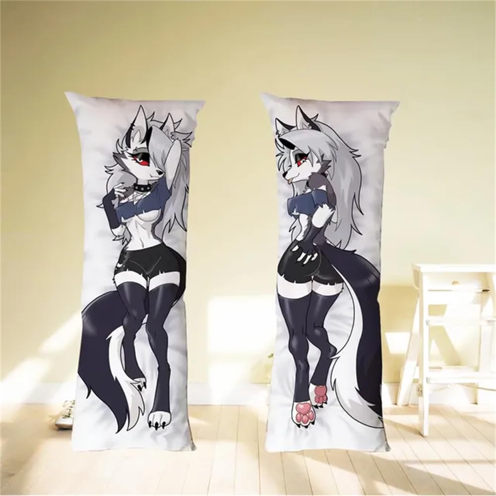 Xingbiyou Anime Dakimakura 50x150cm Helluva Boss Loona Body Pillow Cover Case Double-Sided Print