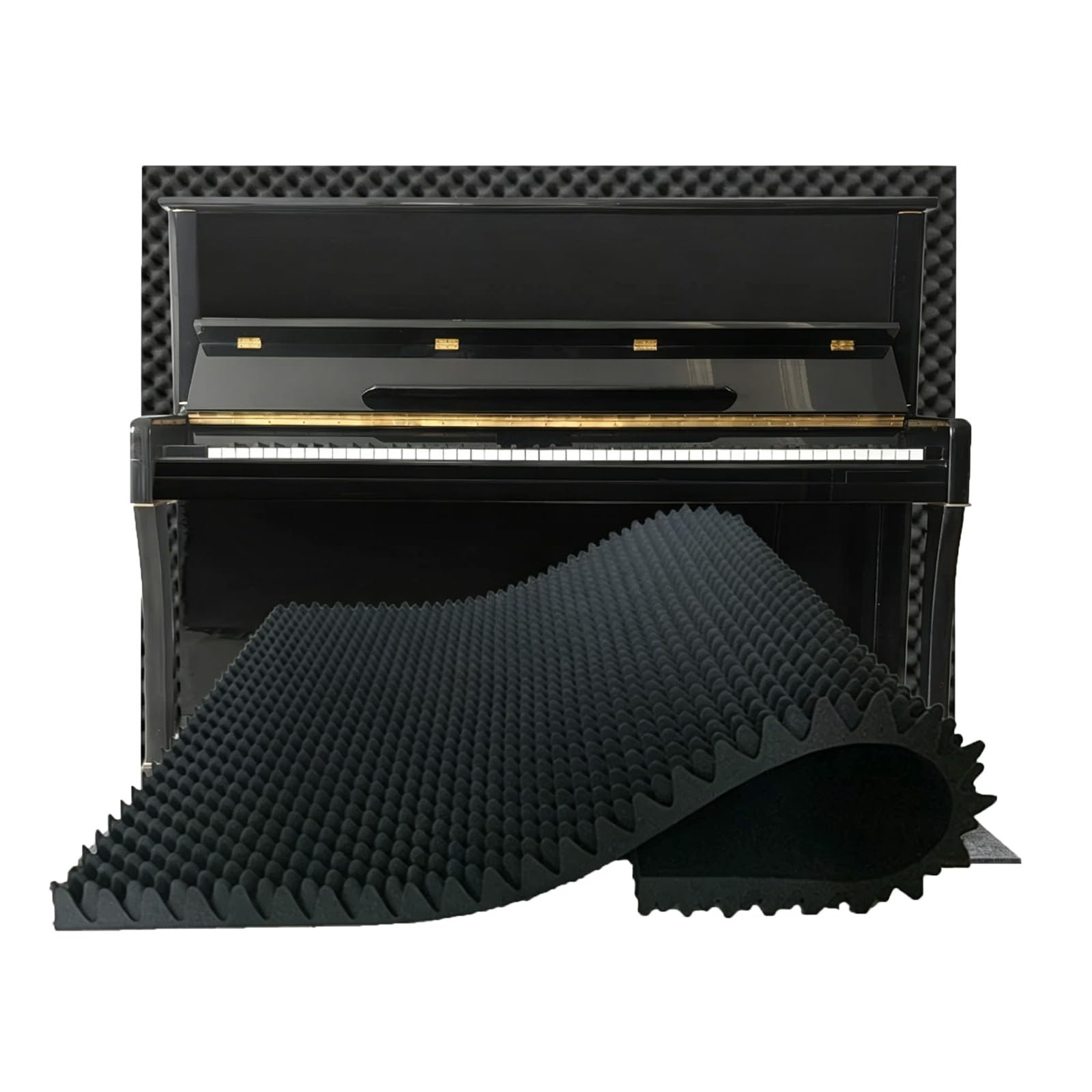 GAENZA Soundproof Rug for Piano, Upright Piano Carpet Mat Sound Proof Rug Piano Noise-Reduction Rug Soundproof Mat Heat Insulation Moisture-Proof Non-Slip Anti-Vibration Acoustic Pad,A