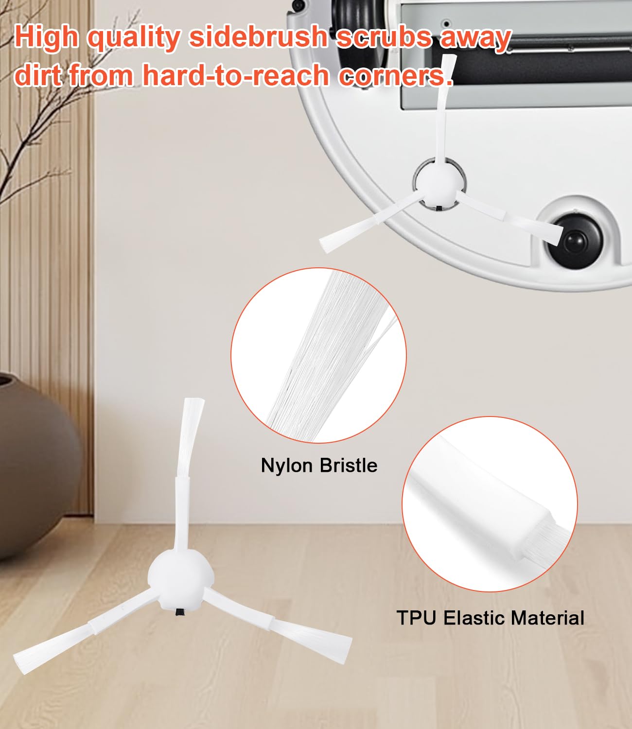 Accessoireset voor Xiaomi X20 /Dreame L10s Ultra/L10 Ultra/L10 Prime robotstofzuiger, 2 hoofdborstels, 4 filters, 4 dweilpads, 7 zijborstels, 4 stofzakken, 1 reinigingsborstel, reserveonderdelen