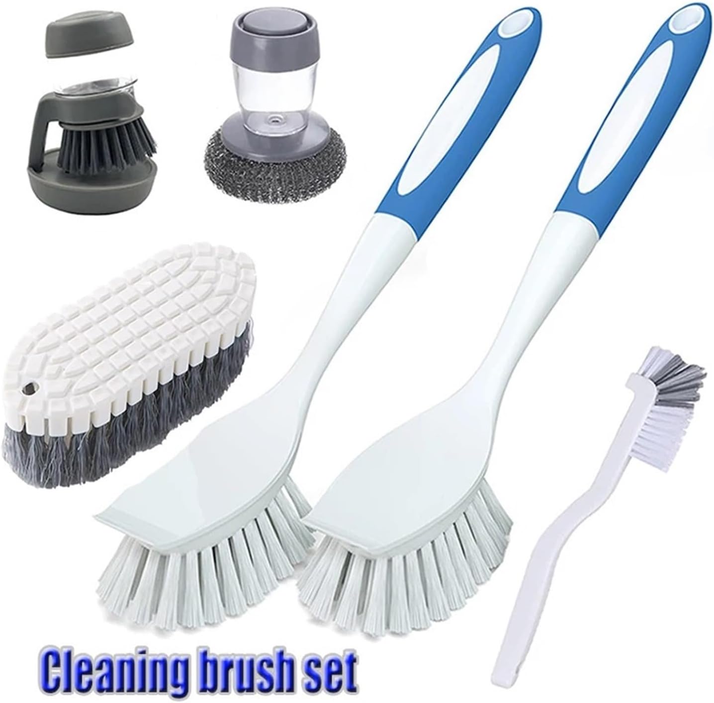 2/4/5/6pcs, Cleaning Brush Pad Set, for Kitchen Scrub & Bendable Cup Brushes(Green)