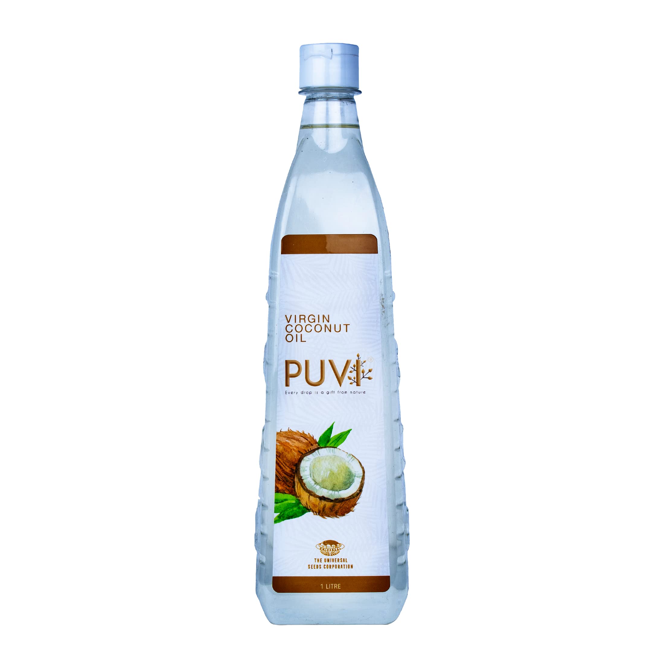 Puvi 1L Cold Pressed Virgin Coconut Oil (Centrifuge wet process) 1000 ML