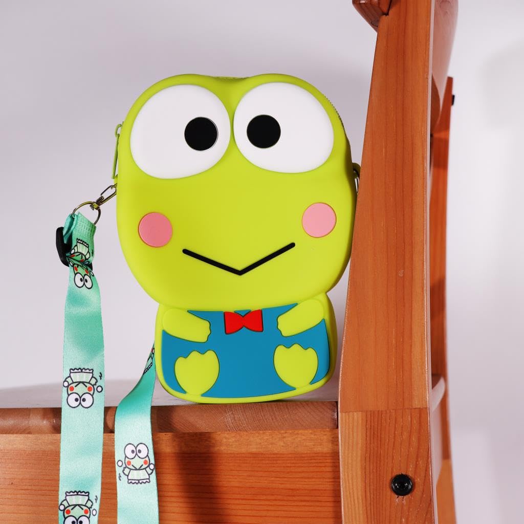 Ogi Mogi Toys Silikon Yeşil Kurbağa Omuz Çantası