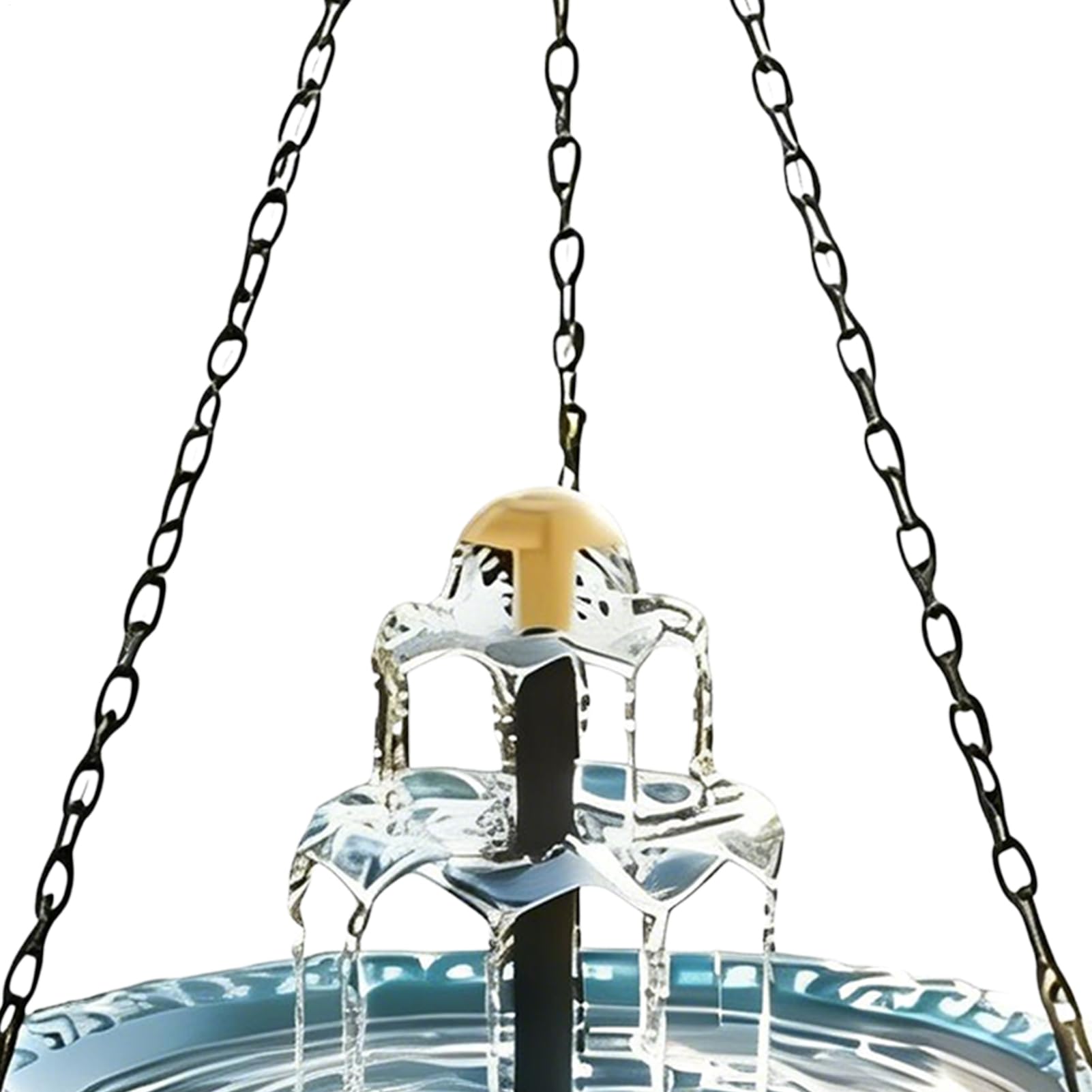Fontaines pour bain d'oiseaux solaires pour l'extérieur | Fontaine pour bain d'oiseaux extérieure à suspendre - Fontaine solaire pour colibris - pour les observateurs d'oiseaux, balcon, porche, cour
