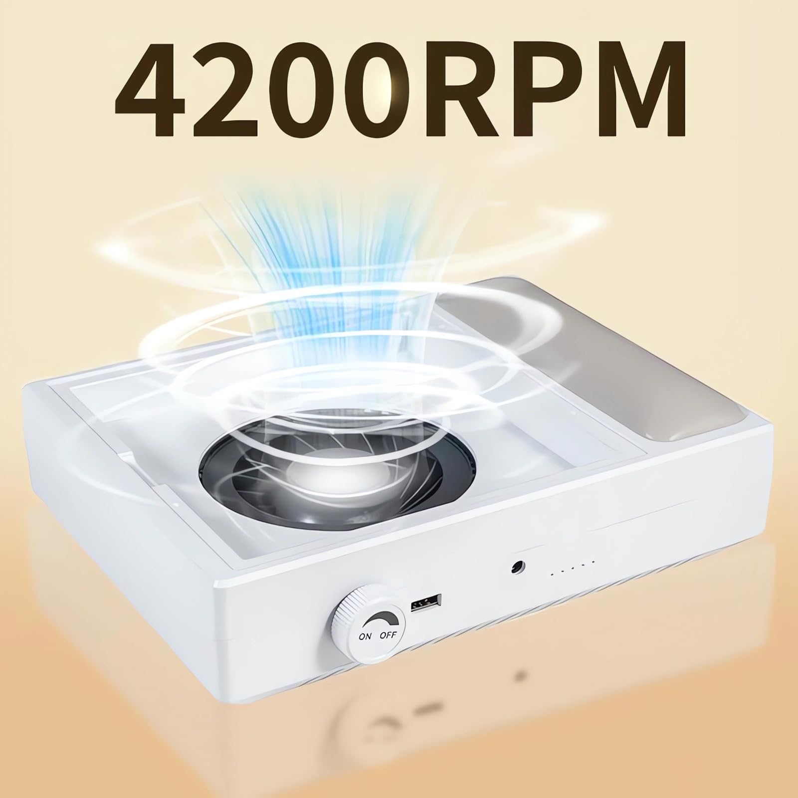 Aspirador de Polvo Para Uñas Profesional, Filtro Reutilizable y Lámpara LED | Potencia de Succión Ajustable, Motor Sin Escobillas, Para Salón de Manicura, Hogar