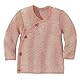 disana Melange-Jacke Baby & Kleinkind - 100% Bio-Merino – atmungsaktiv, angenehm warm & weich, Unisex Gr. 50-104 - nachhaltig & fair – mit Wickelverschluss - Made in Germany | Rosé-Natur Gr. 62-68