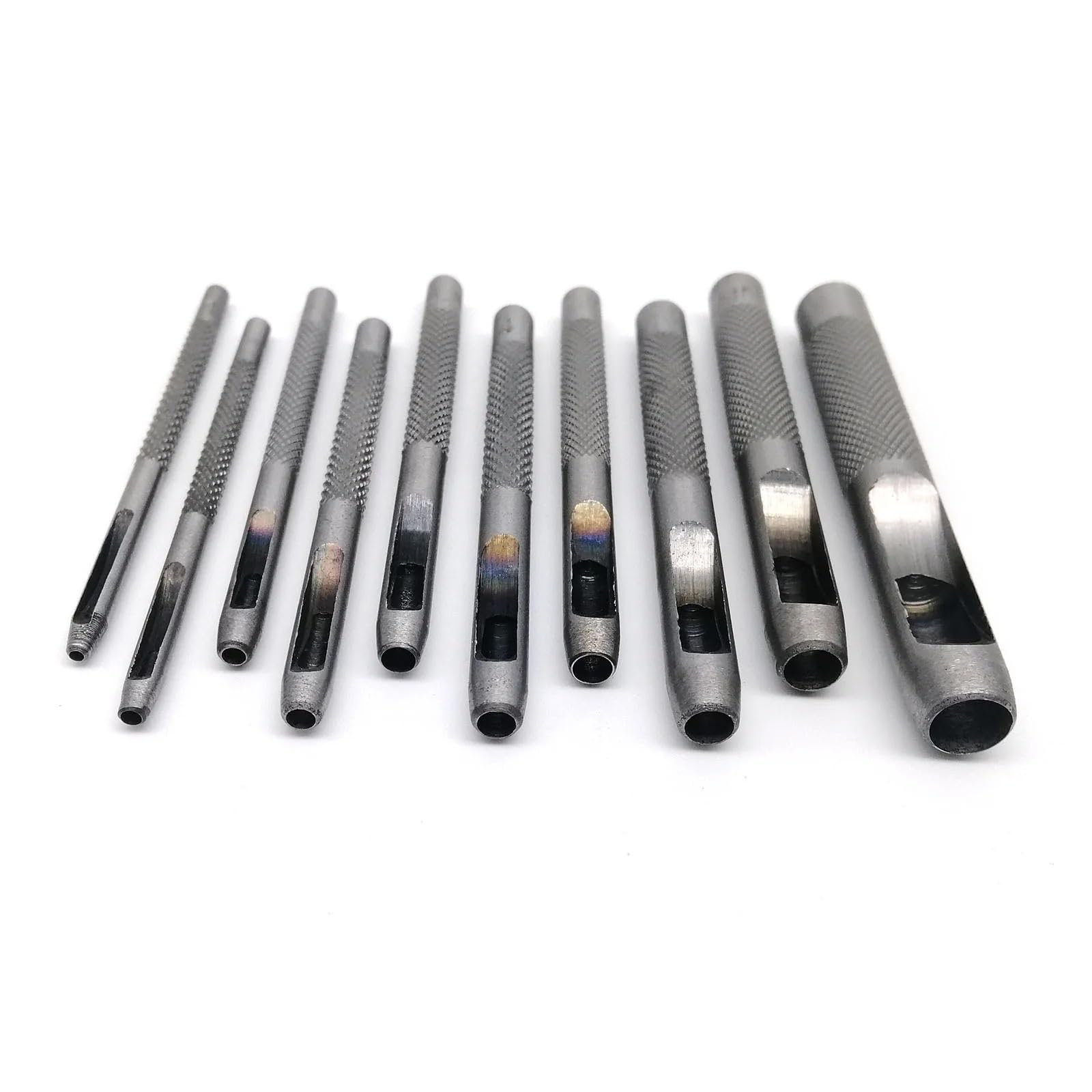 Yangsense Leather Hole Punch Set - 3 Piece Alloy Steel Round Hole Punches For Leathercraft DIY