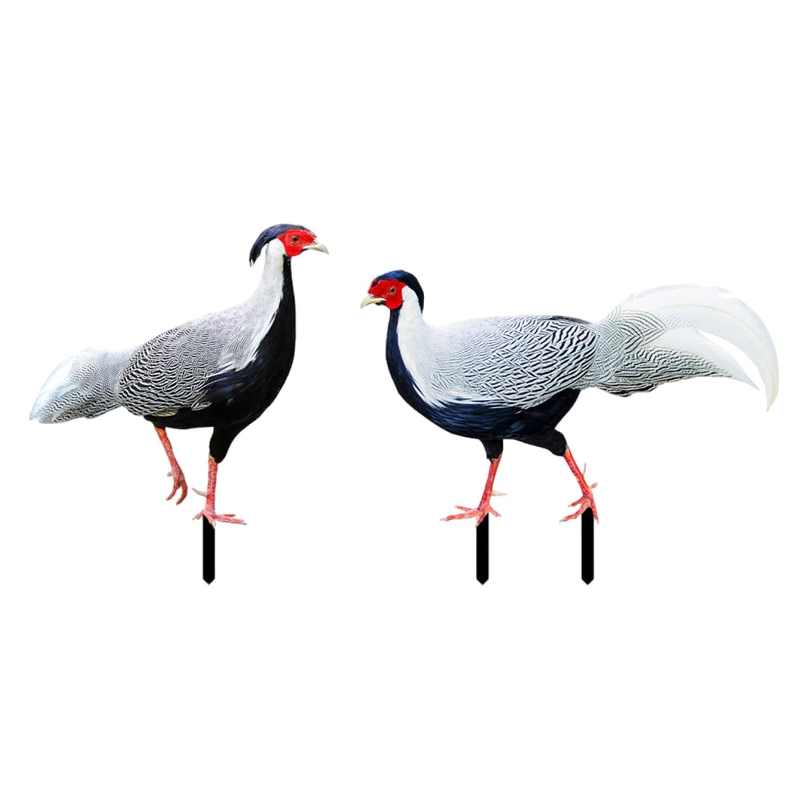Meadawgs®2Pcs Chicken Animal Statue Stakes for Porch Patio Home Outdoor Chicken Decor|Home & Garden | Yard, Garden & Outdoor Living | Garden D?©cor |2 Chicken Animal Statue Stakes-image-32