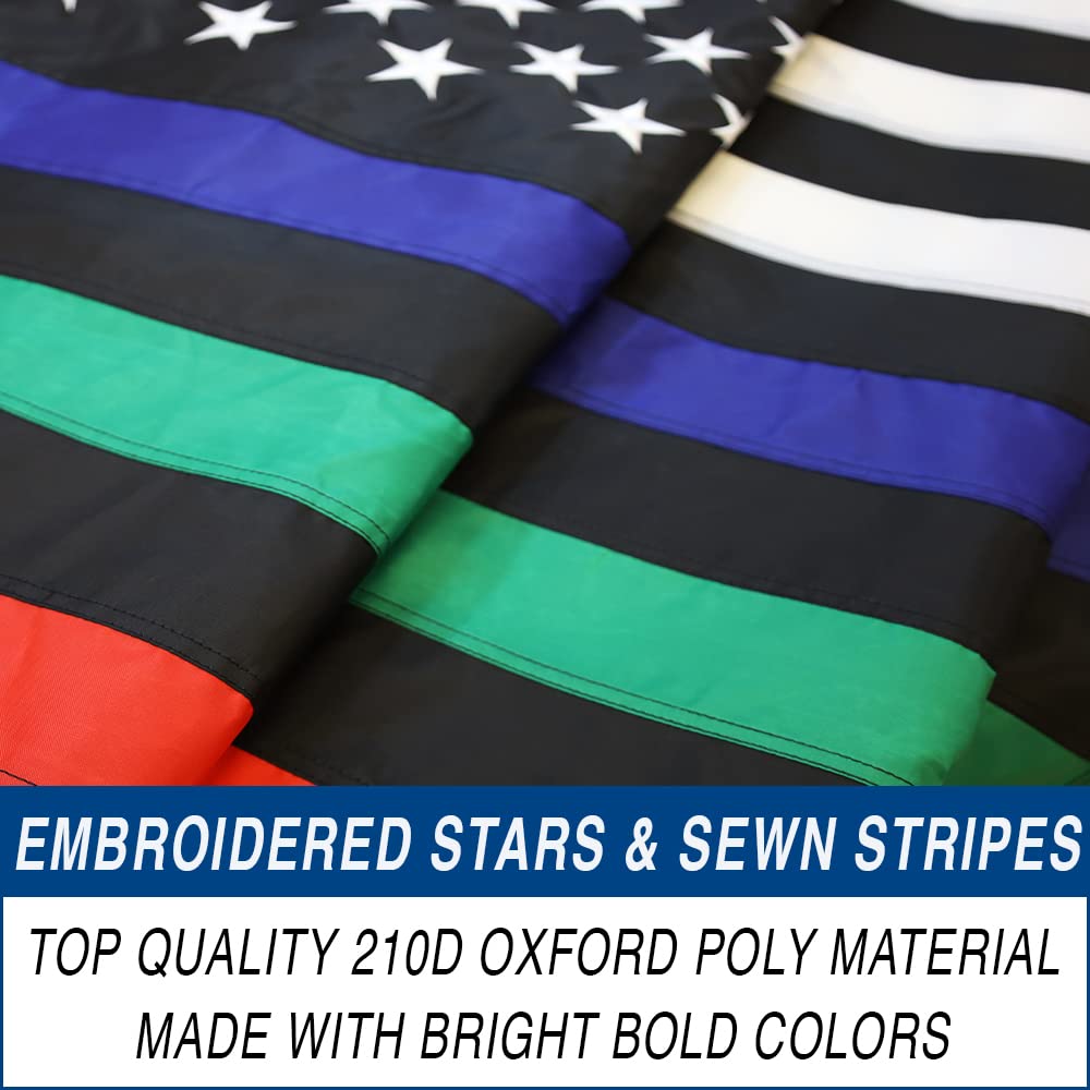 AZ FLAG - Drapeau Etats-Unis Blue Star Service - 90x60 Cm - Drapeau Service Banner Américain 100% Polyester Avec Oeillets Métalliques Intégrés - Pavillon 50 G