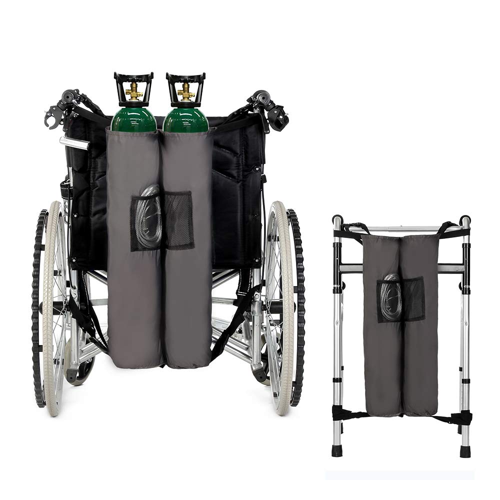 Oxygen Backpack Holder Bag for Wheelchair Walker Carrier Portable
