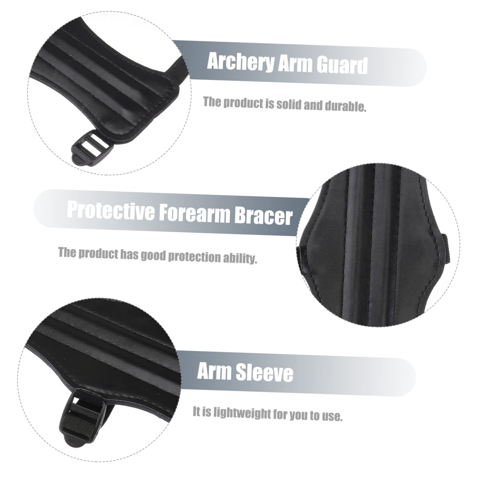 VANZACK 3pcs Arm Guards for Women Arm Guard Safe Strap Protective Gear for Hunting Adjustable Wristband