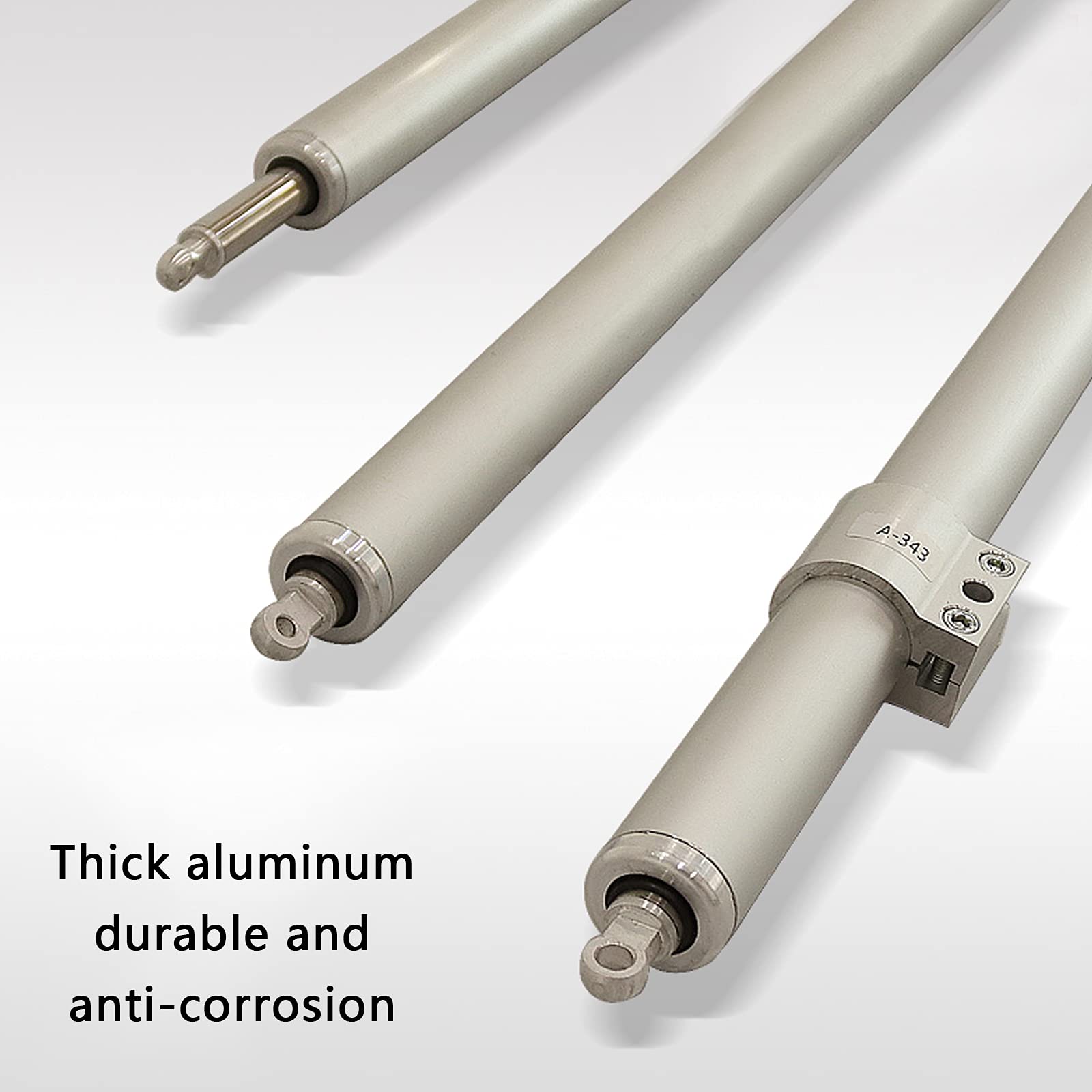 Prosty Siłownik Liniowy DC 24V Wysokie Obciążenie 800 N (80 Kg) Elektryczny Popychacz Teleskopowy Podnośnik Okienny Ze Stopu Aluminium O Niskim Poziomie Hałasu Skok 100 Mm-100(Size:300mm,Color:DC 24V)