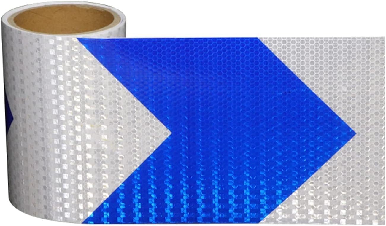 Reflective Tape, Self-Adhesive Reflective Tape Multicolor 3m x 15cm(Red White)