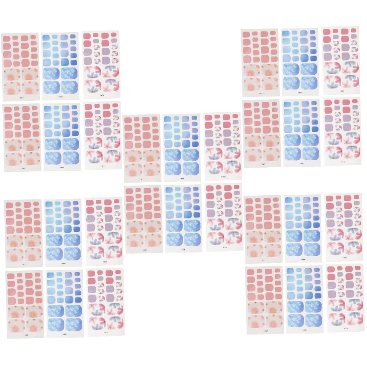 Didiseaon 5 Set Adesivi Per Unghie Dei Piedi Stickers Natalizi Unghie Decorazioni Unghie Adesivi Per Bambini Unghie Finte Lucide Adesivi Per Le Unghie Dei Piedi Etichetta 6 Fogli*5