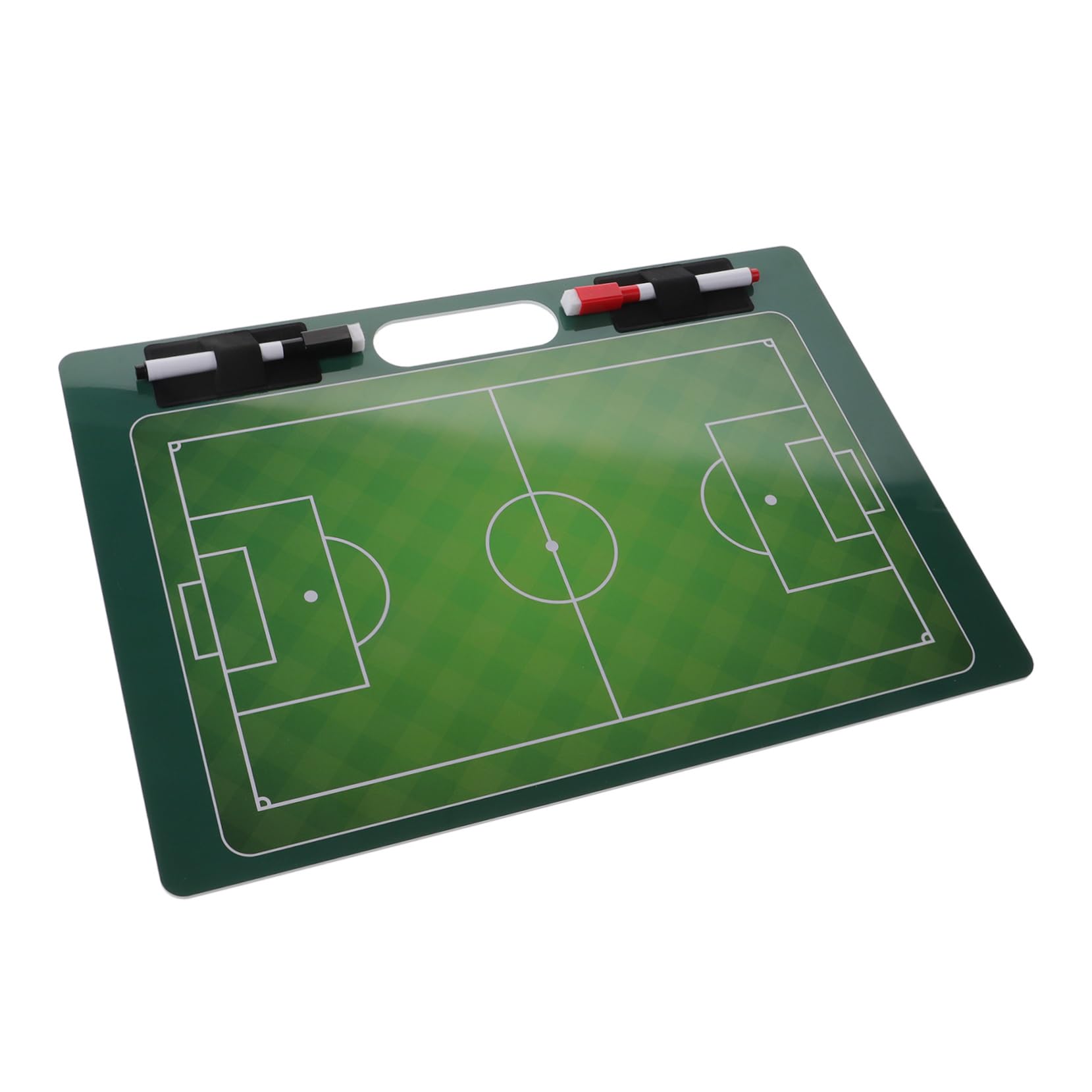 KICHOUSE Handheld Football Coaching Board Dry Erase Strategy Board for Soccer Coaches Full Half Field Game Planning Sports Ball Coaching Tool