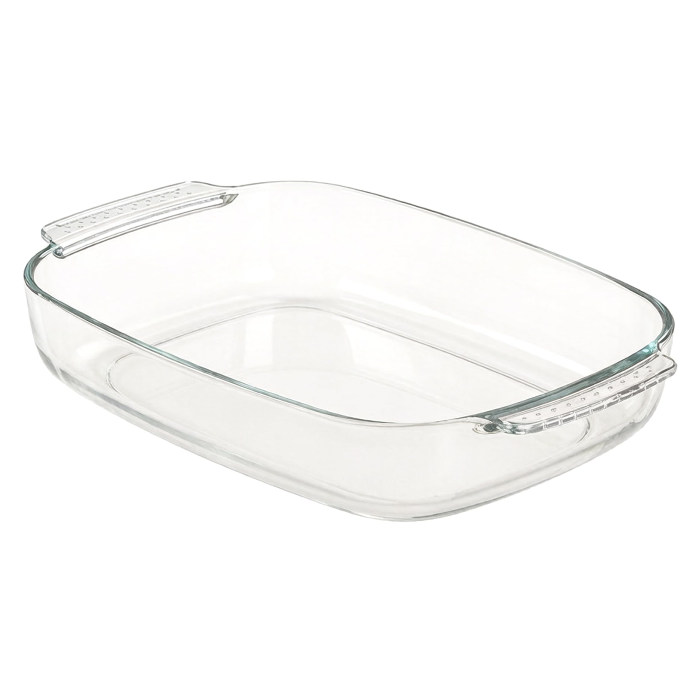Teglia da forno in vetro da 3 8 l teglia rettangolare trasparente in vetro borosilicato con manici per forno e microonde borosilicato rettangolare adatta a