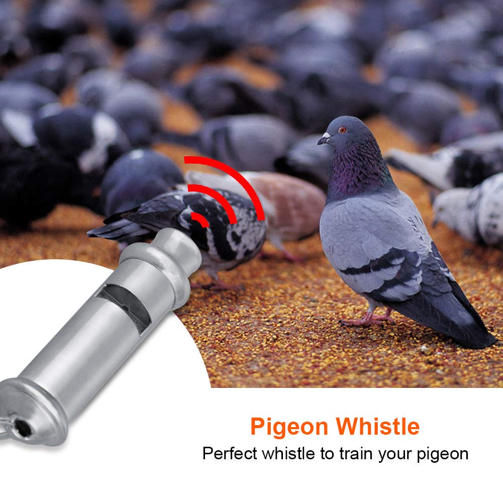 Gavigain Stainless Steel Pigeon Whistle, Lightweight, Non, for Pigeon Training, Pet Communication, Behavior Guide