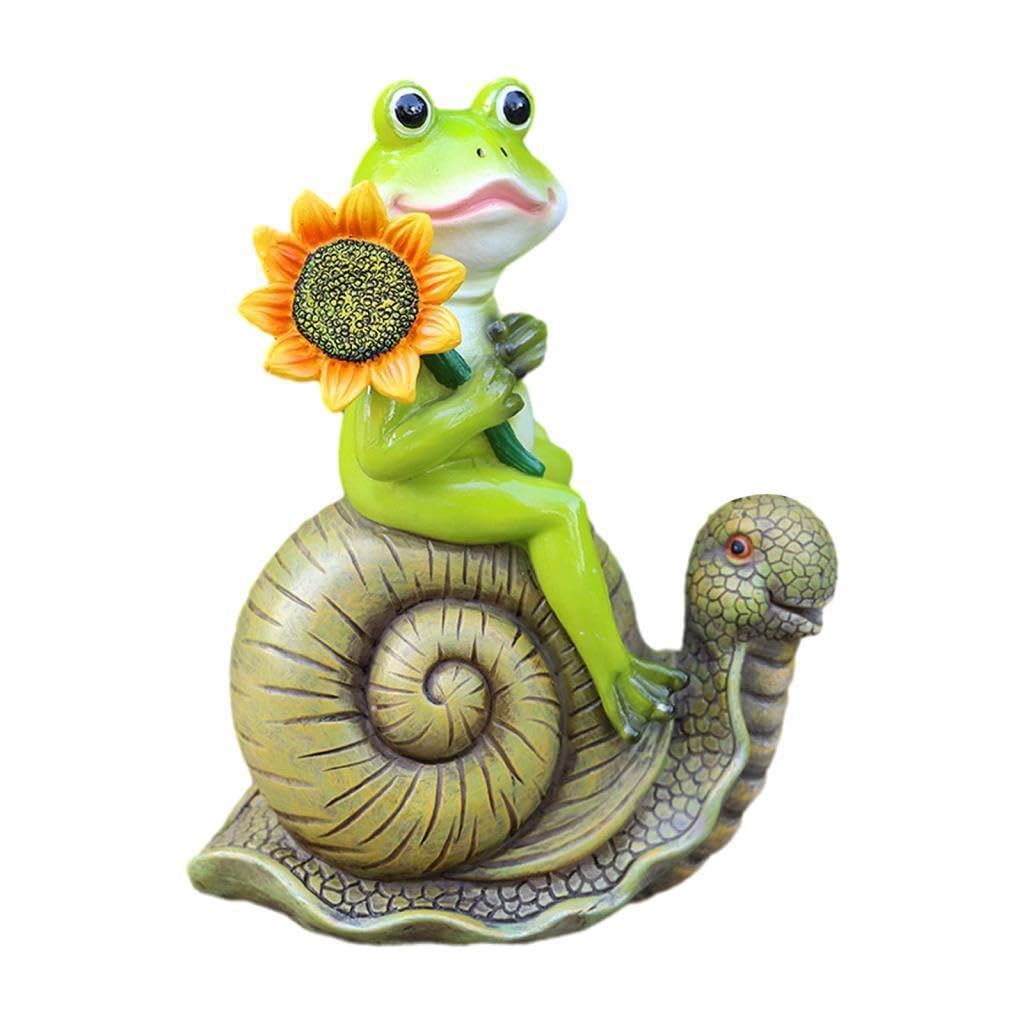 mophrati Artistic Miniature Frog Garden Statue Decor List Frog Figurine Addition To Any Outdoor Area Miniature Garden Statue Decor Funny Porch Patio Outdoor