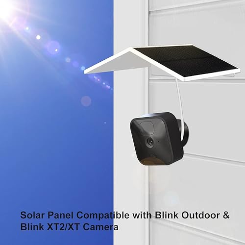 Miniatura 8 de Panel solar compatible con Blink Outdoor, Blink Outdoor (3 generación) y cámara Blink XT2XT, batería recargable integrada de 5000 mAh para cámara de