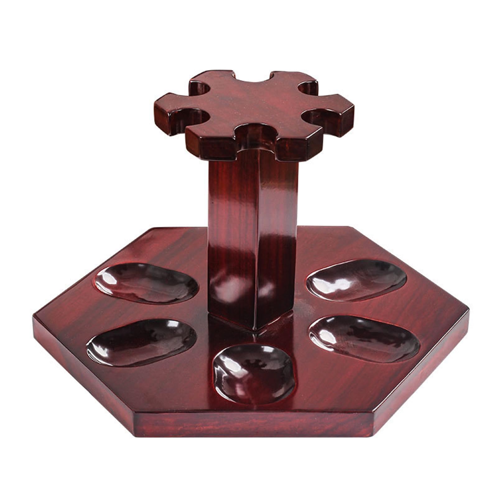 Soporte para Pipa de Madera, Soporte para Pipa para Fumar Tabaco para 6 Pipas de Fumar, Accesorios para Pipa de Fumar, Regalos para Fumadores