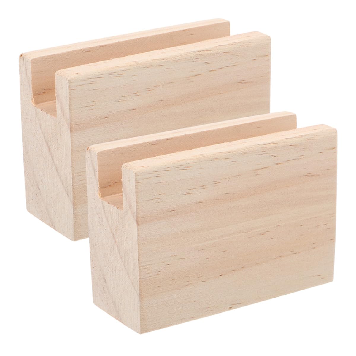 Rehausseurs en bois Anneome pour pieds de meubles, pack de 2 blocs stables de 10 cm