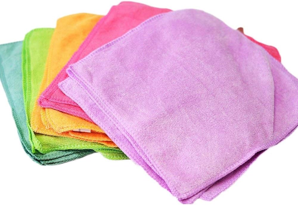 HUI JIN Baby Flannels Wipes Face Towels Reusable Micro Fibre Cloth 25 Pack
