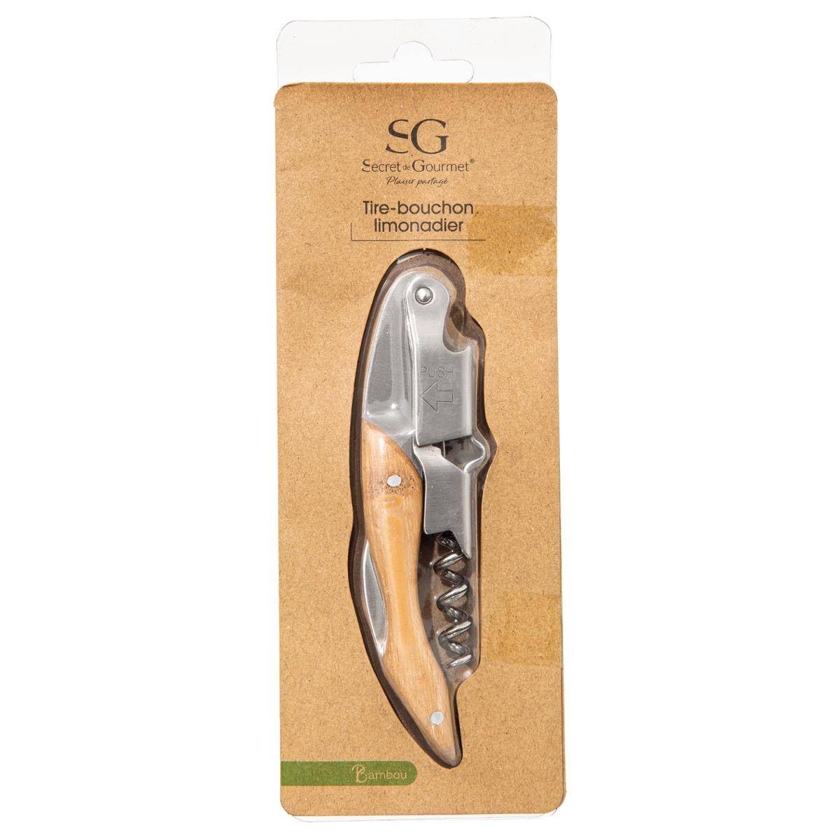 SG Secret de Gourmet Tire-Bouchon Limondier Bamboo