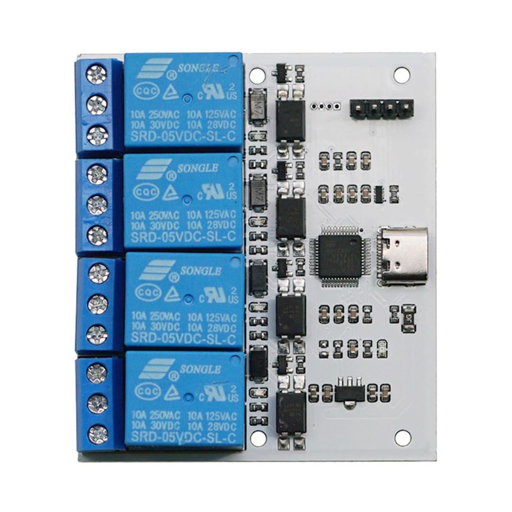 Module de relais 4 canaux USB CH340 Type-C pour stopper les surtensions