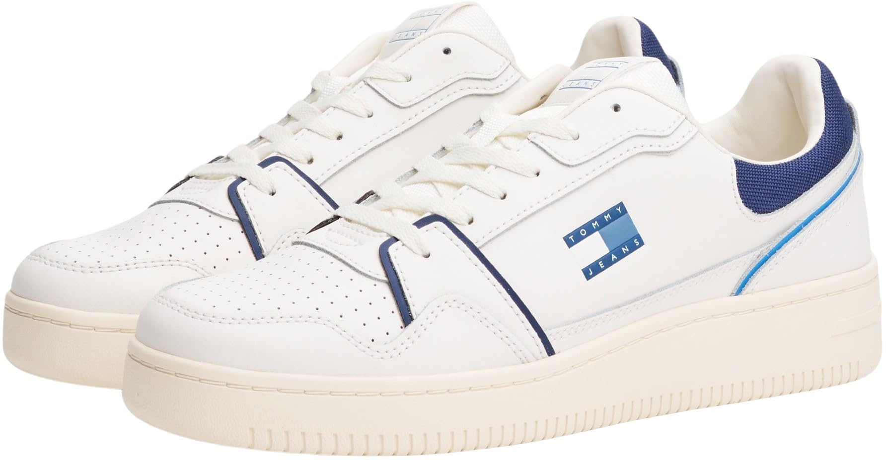 Tommy Jeans Uomo Sneakers con Suola Preformata Retro Basket Profilo Basso