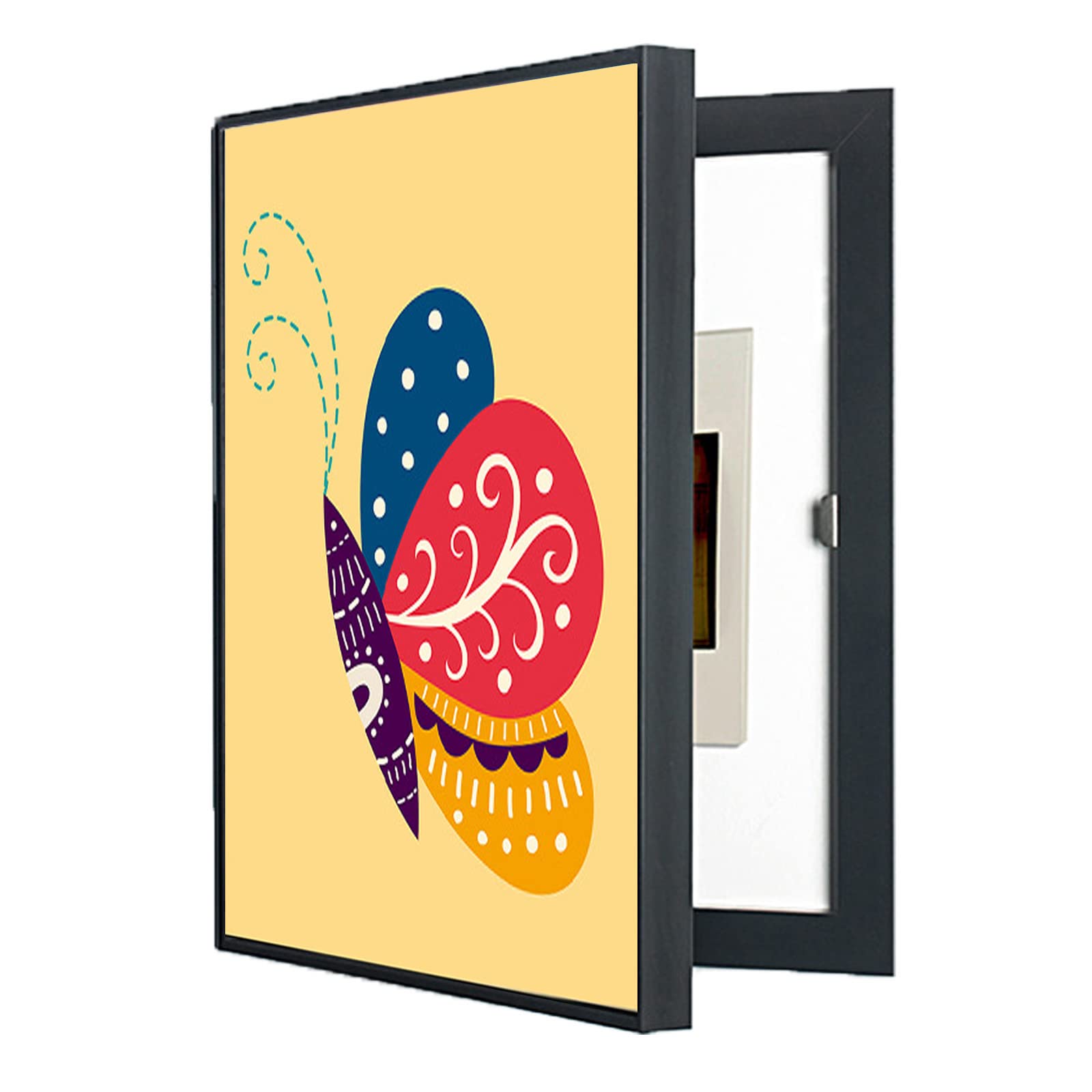 ZMQU Canvas Decorative Painting Cover for Distribution Box, Wall Safe, Multiple Sizes (40x50/50x60cm)(G,40 * 50cm)