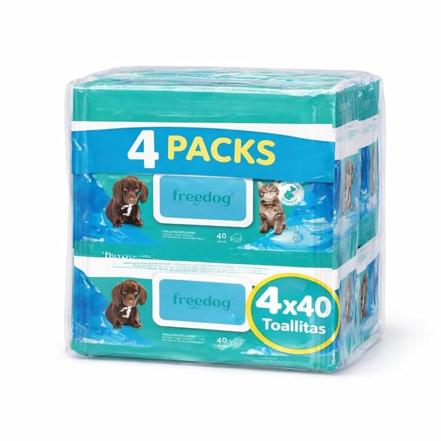 Freedog Pack 4 Toallitas Humedas Oculares - Toallitas - Toallitas Perro