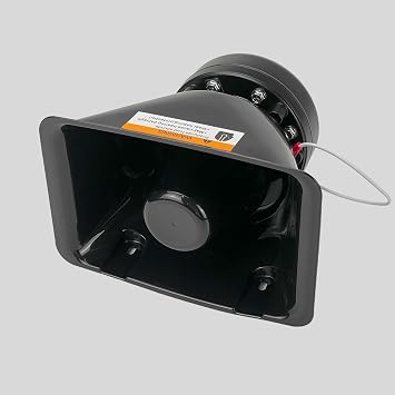 12V High Performance Siren Speaker 200W Rectangle High Performance PA Siren Horn Speaker 100-200W 100W 200W Siren System for Police Car Ambulance Fire Truck Car SUV Truck RV