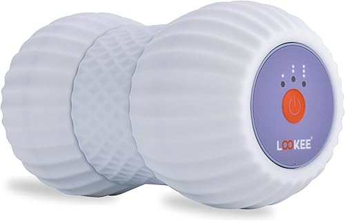 LOOKEE Rodillo de masaje vibratorio para fascitis plantar, bola de masaje de cacahuete de 4 velocidades para terapia de tejido profundo desde el