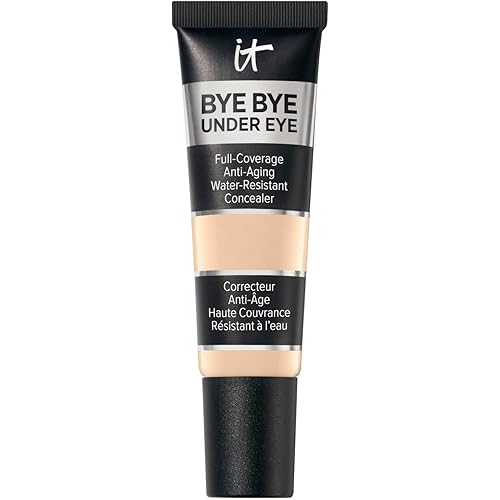 IT Cosmetics Bye Bye Under Eye Concealer - Water-Resistant, 24H Full Coverage Brightening Concealer For Dark Circles, Fine Lines, Redness & Discoloration, Anti-Aging Color Correcting Cream - 0.4 fl oz