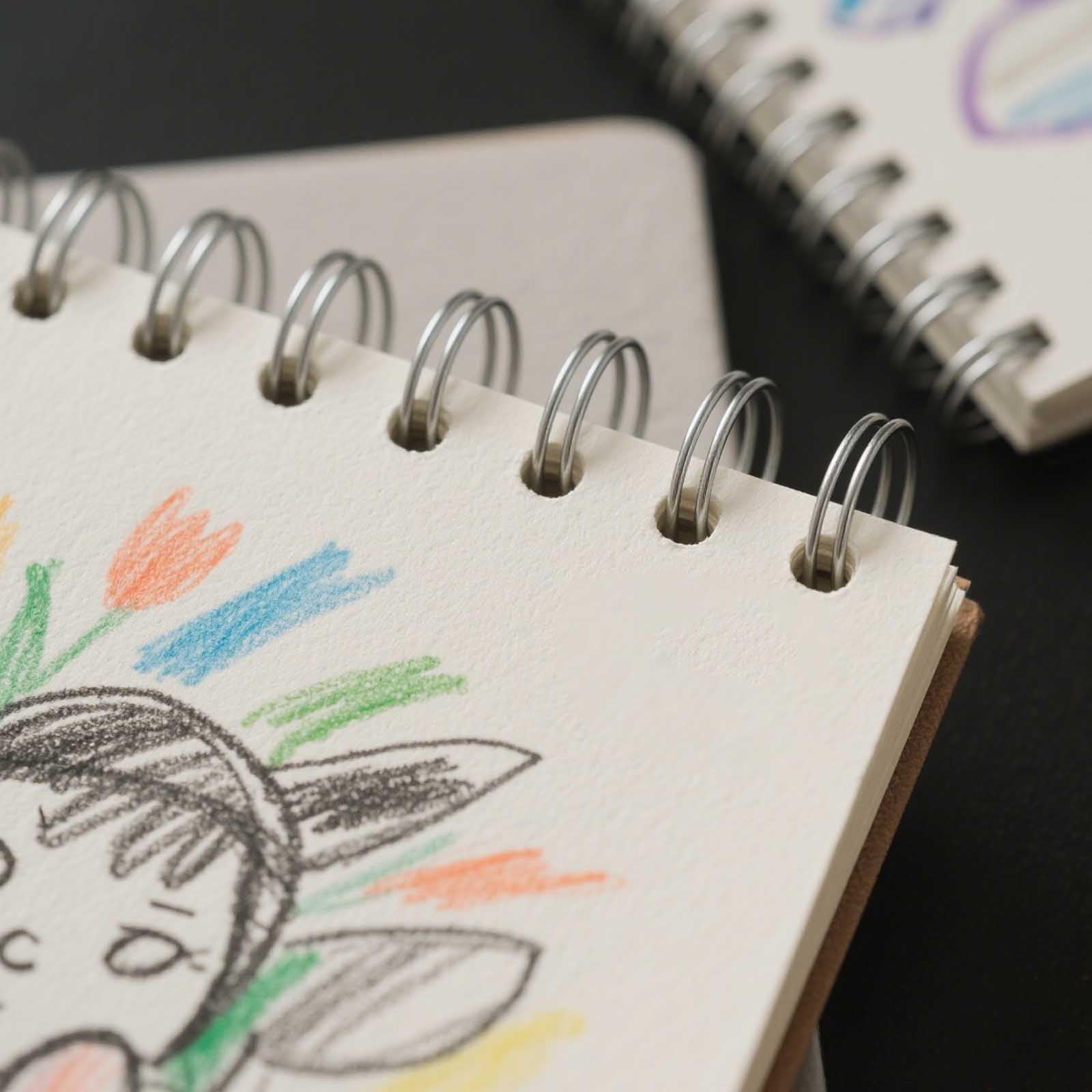 GINLANK 35 quaderni da disegno formato A6, rilegatura a spirale superiore, copertina in carta kraft, blocco per schizzi, disegno, scrittura, 120 pagine/60 fogli