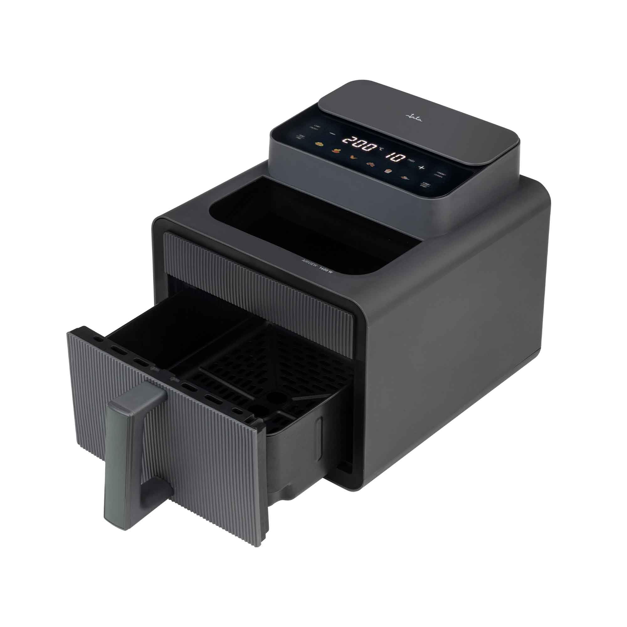 JATA JEFR1270 - Freidora sin Aceite 7L 1600W con Ventana Transparente, Air Fryer Grande con 6 Programas, 200ºC, Cestillo Antiadherente sin BPA, Desconexión Automática