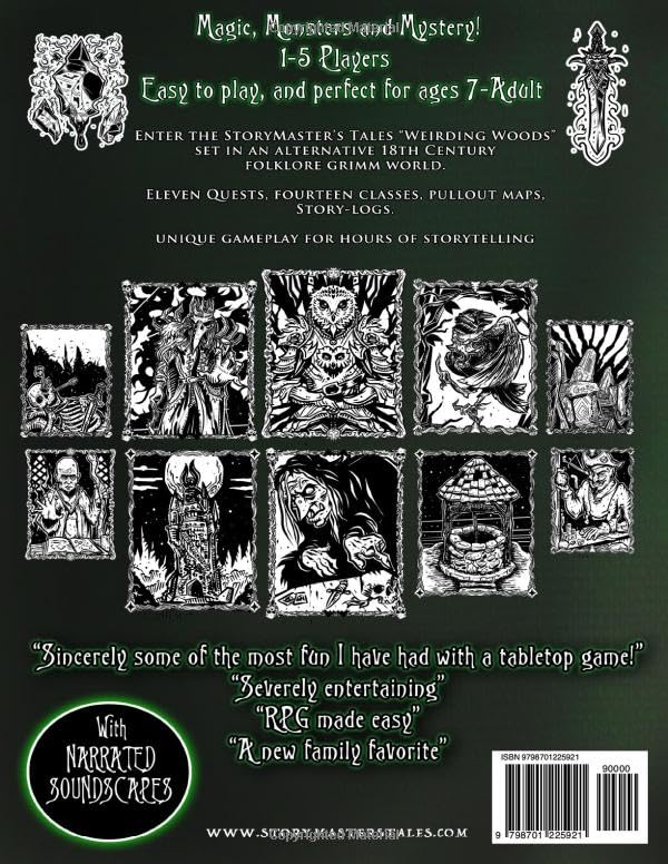 The Storymaster's Tales "Weirding Woods" Folklore Fantasy: Become a Hero in a Grimm Family tabletop RPG Boardgame Book. Kids and Adults Solo-5 Players ... Storytelling Fairy Tales Gamebook Series) - Image 2