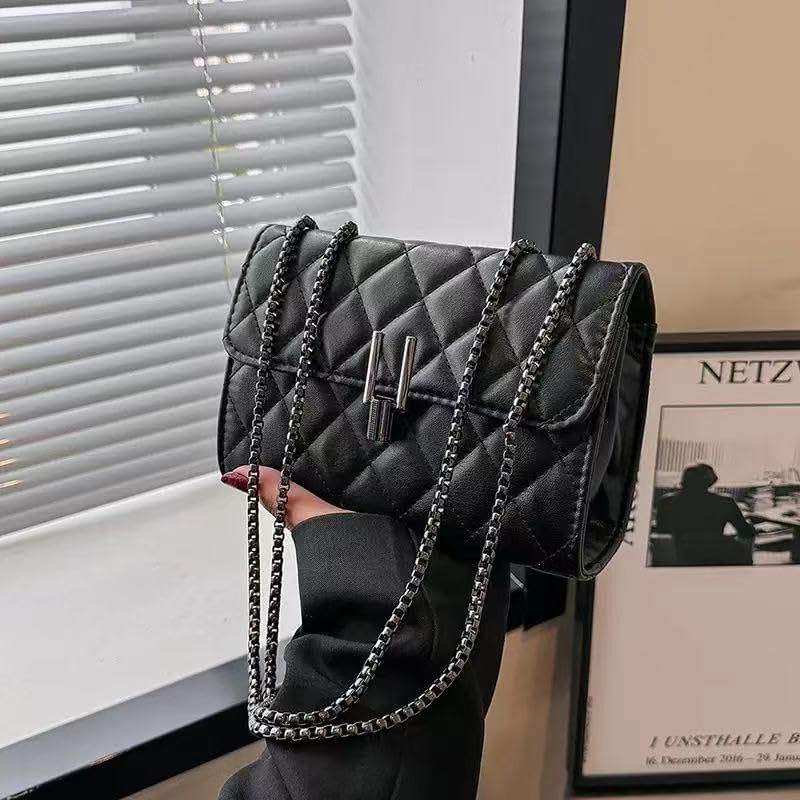 Women's Fashion Trendy Shoulder Bag One-Shoulder Mobile Wallet Card Bag 2.36 * 5.51 * 7.87 Foot - Black - Image 4