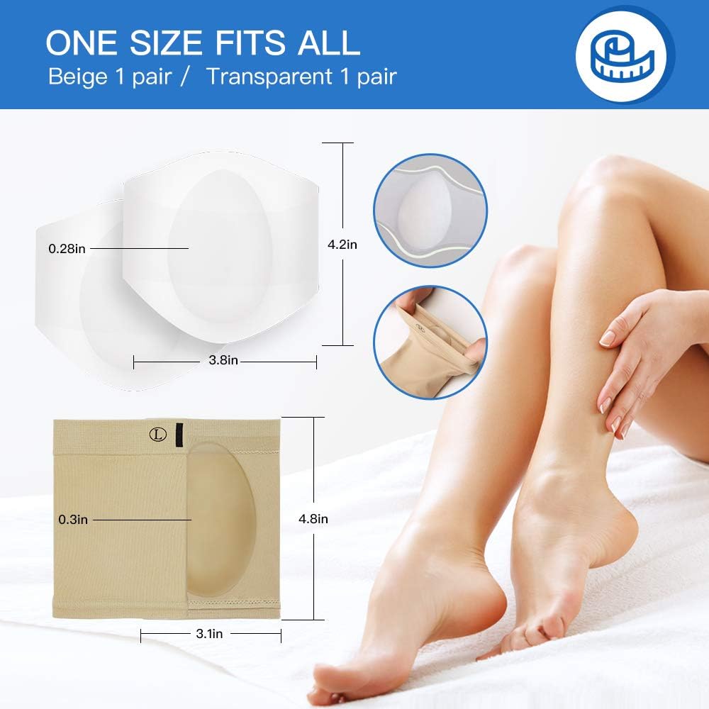 2 Pairs Arch Support Set, Professional Reusable Arch Sleeves, Best for Plantar Fasciitis and Flat Feet Used Arch Pain Relief, Arch Brace for Flat Feet for Men & Women.