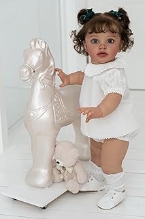 Angelbaby Big Realistic Reborn Baby Doll 26 Inch Life Size Reborn Toddler Girl Can Stand Lifelike Silicone Doll Toy Cute Newborn Children Doll Sets