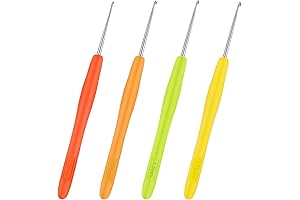 4-Piece Hair Crochet Needles Set - Ultimate Precision for Hair Styling