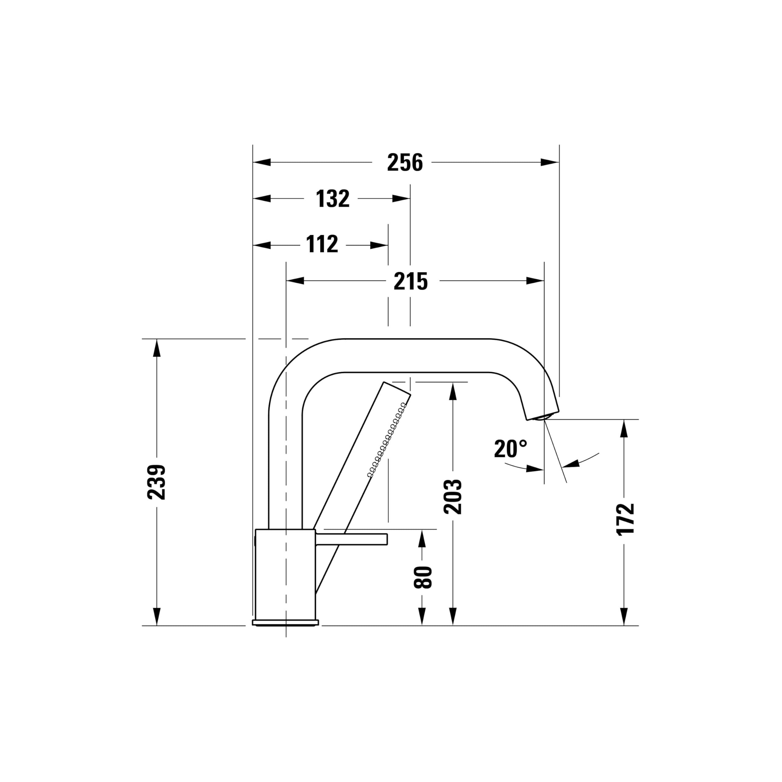 Duravit Circle 3-Loch Wannenarmatur, Einhebel-Wannenmischer mit Keramikmischsystem, Badewannenarmatur, Chrom