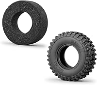 Vista 5 de RCLIONS 4 neumáticos de goma de 1.9 pulgadas con inserto de espuma para Axial SCX10, TRX4, SCX10-II, SCX10-III D90 D110 Redcat Gen7 Gen8 1/10 RC