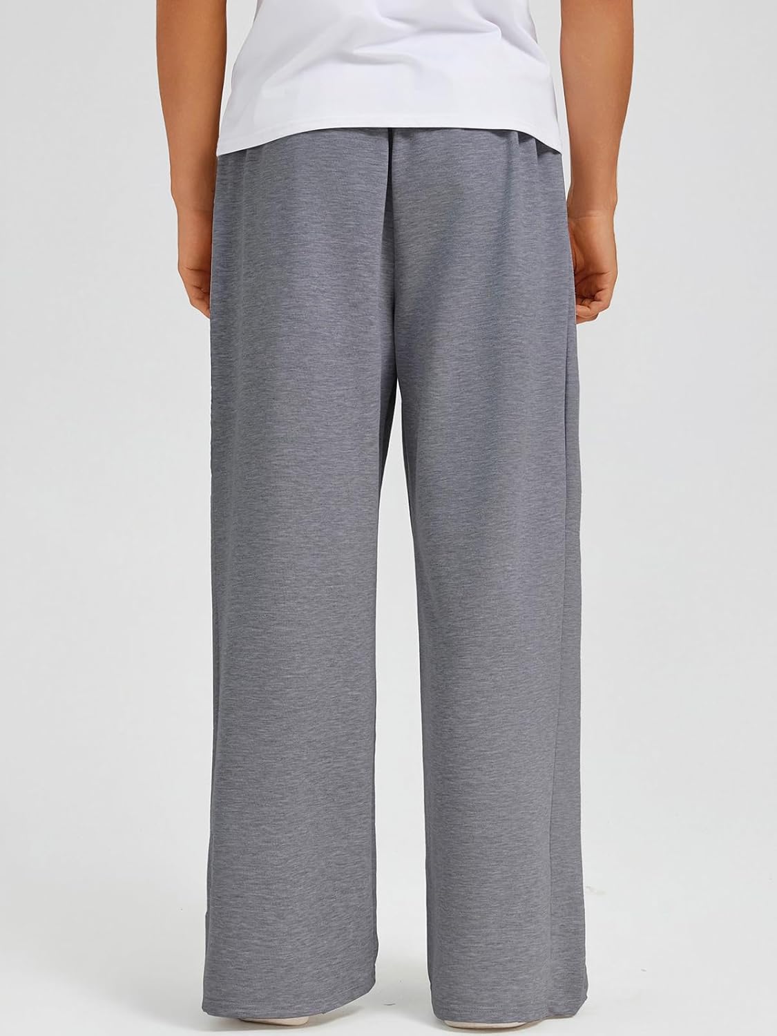 Men's Baggy Sweatpants Wide Leg Elastic Waist Athletic Joggers Loose Lounge Pants with Pockets - Image 7