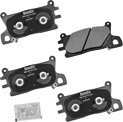 Vista 207 de Bendix Priority1 CFC1035 Pastillas de freno delanteras de cerámica para modelos seleccionados Chevrolet Aveo, Aveo5, Optra, Spark, Spark EV, Pontiac