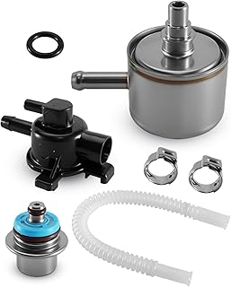 Pressure Regulator with Housing and Fuel Filter Fit for Harley Davidson EFI 2001 2002 2003 2004 2005 2006 2007 Replace 27408-01 61001-01 62373-01