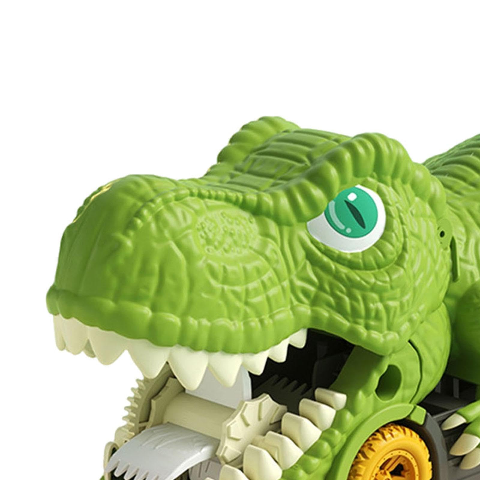 Set di Gioco con Camion Dei Dinosauri E in Miniatura per Feste di Compleanno per Bambini, 6 piccole auto e mappa, Taglia unica